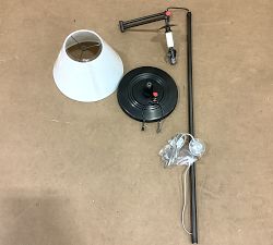 Open Box: Hayden Metal Articulating Task Floor Lamp (58") - Vintage Brass