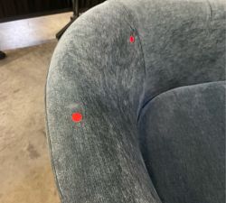 Open Box: Hyde Swivel Chair - Rustic Chenille Slate