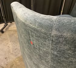 Open Box: Hyde Swivel Chair - Rustic Chenille Slate