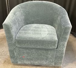 Open Box: Hyde Swivel Chair - Rustic Chenille Slate