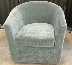 Open Box: Hyde Swivel Chair - Rustic Chenille Slate