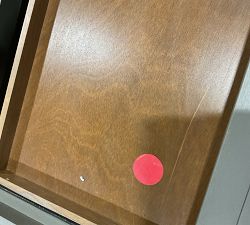 Open Box: Livingston Modular Glass Door Cabinet without Top (35") - Gray Wash
