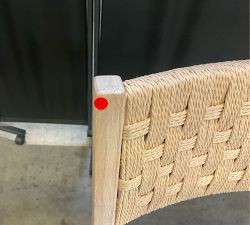 Open Box: Newport Woven Dining Chair - Boucle Oatmeal, Mist