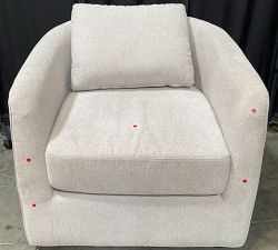 Open Box: Remmy Petite Swivel Chair (32") - Heathered Chenille Stone