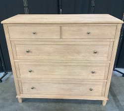 Open Box: Sausalito 5-Drawer Tall Wide Dresser (50") - Seadrift