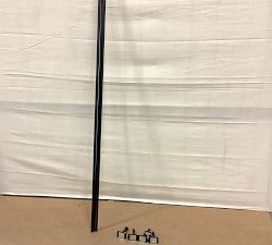 Open Box: Standard Curtain Rod &amp; Wall Bracket (166" - 240", 0.75" diam.) - Matte Black