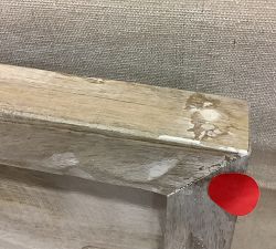 Open Box: Wooden Shell Carved Wall Art - Whitewash