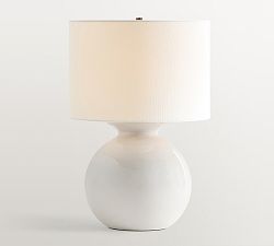 Open Box: Mccoy Ceramic Globe Table Lamp, Large (24") - White