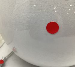 Open Box: Mccoy Ceramic Globe Table Lamp, Large (24") - White