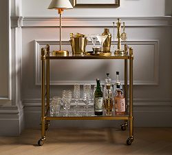 Everson Metal Bar Cart (31.5")