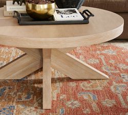 Modern Farmhouse Round Coffee Table (44")
