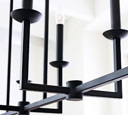 Remington Iron Linear Chandelier (50")