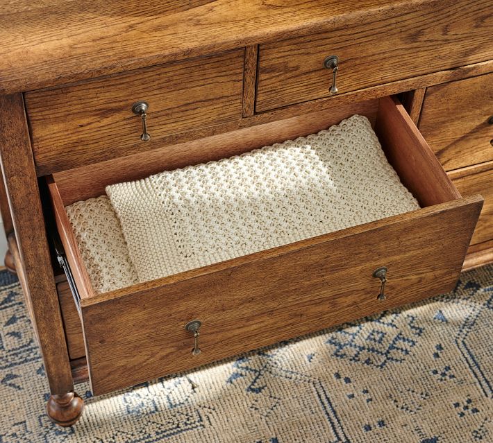 Summerville 7-Drawer Dresser, Tuscan Brown, 58" | Pottery Barn