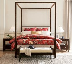 Dahlia Floral Percale Duvet Cover