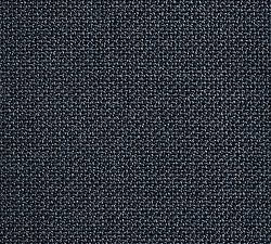 Open Box: Pearce Upholstered Right Bumper - Performance Chateau Basketweave Navy, Espresso Finish