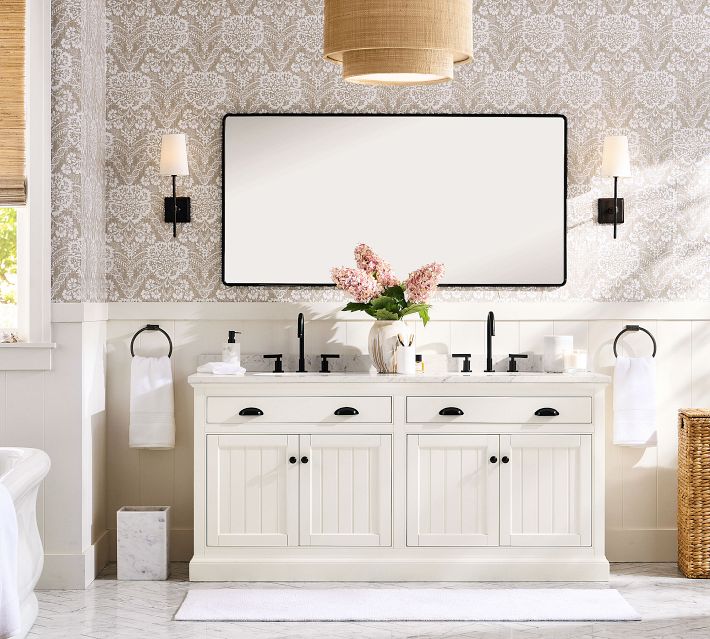Vintage Double Wide Mirror | Pottery Barn