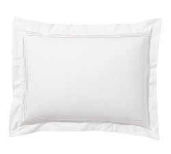 Open Box: Grand Organic Percale Shams, Standard, Set of 2 - White