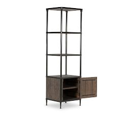Juno Reclaimed Wood Bookcase with Door