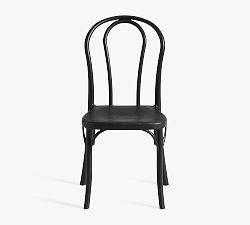 Open Box: Lucia Outdoor Bistro Dining Chair - Black
