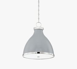 Jocelyn Metal Dome Pendant (16"-22")