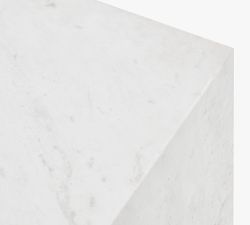 Sansome Square Marble Side Table (18")