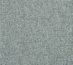 Open Box: Fulton Upholstered Dining Chair - Performance Heathered Basketweave Chambray, Seadrift