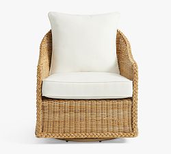 Open Box: Westport Swivel Outdoor Lounge Chair with Cushion - Sandstone