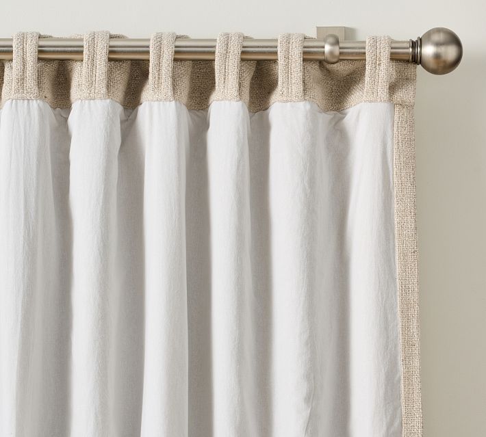 Faye Textured Curtain | Pottery Barn