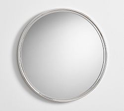 Open Box: Everson Round Mirror (32") -  Polished Nickel