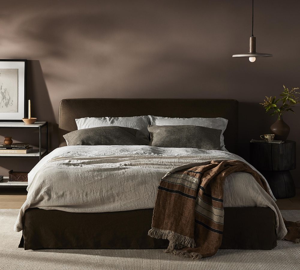 Andrea Slipcovered Platform Bed by Pottery Barn