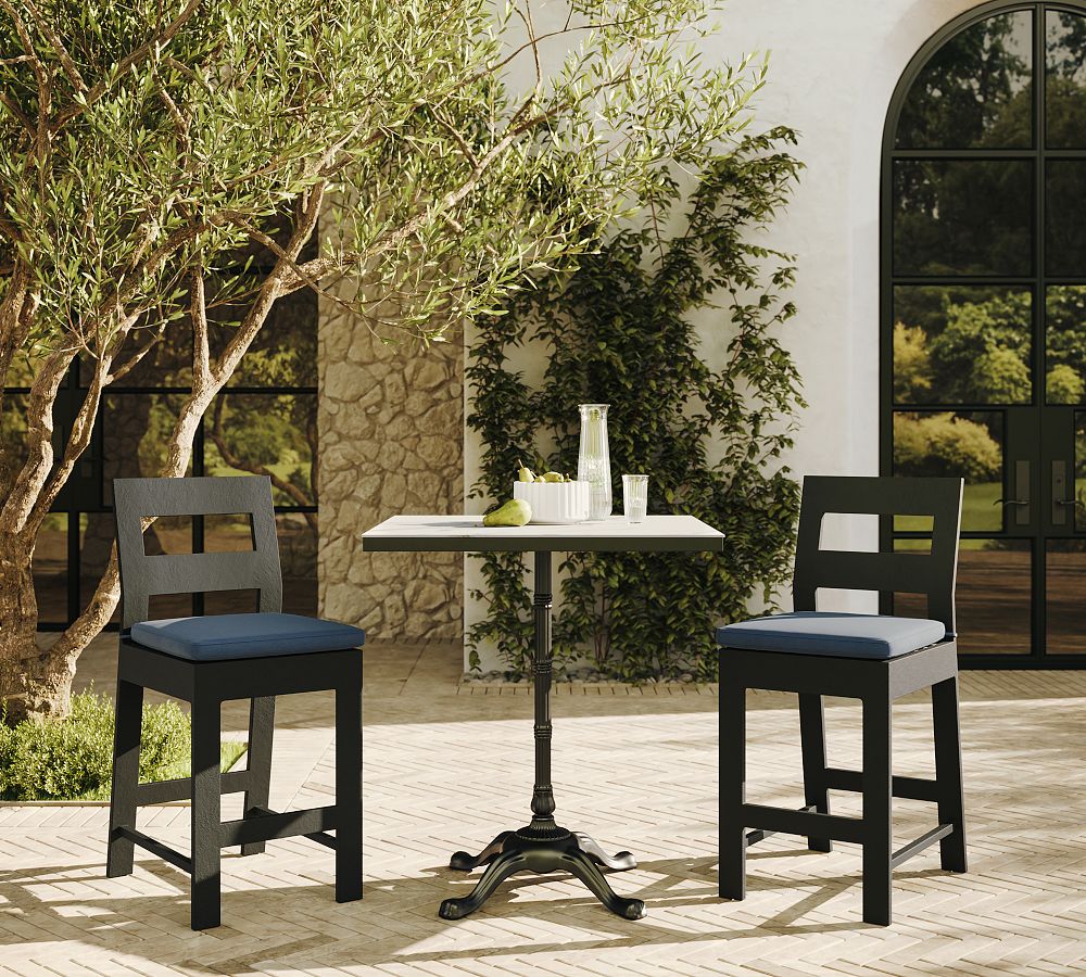 Square Pedestal Outdoor Bistro Table (32") by Pottery Barn