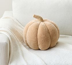 Faux Fur Pumpkin Pillow Cover