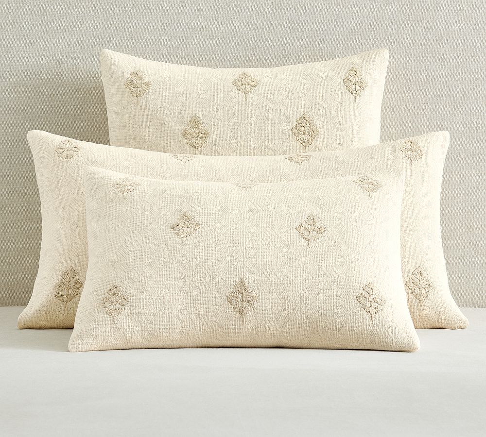 Natalie Embroidered Shams by Pottery Barn
