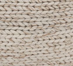 Sweater Knit Pouf