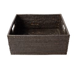 Tava Handwoven Rattan Rectangular Storage Basket