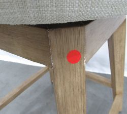 Open Box: Layton Upholstered Swivel Counter Stool (25.5") - Basketweave Slub Oatmeal, Seadrift