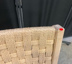 Open Box: Newport Woven Dining Chair - Boucle Oatmeal, Mist
