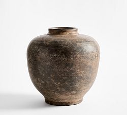 Open Box: Rustic Brown Vase, Large (15"H)