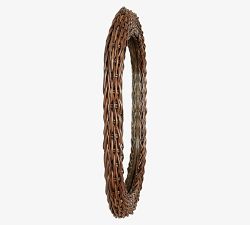 Hand-Braided Roseau Rattan Oval Mirror