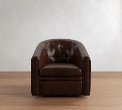 Thompson Leather Swivel Chair