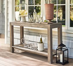 Indio Eucalyptus Rectangular Outdoor Console Table (51")