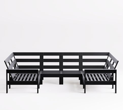 Malibu Metal 8-Piece U-Shaped Sectional Set Frame