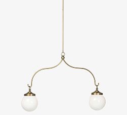 Shaya Milk Glass Bubbled Chandelier (27")