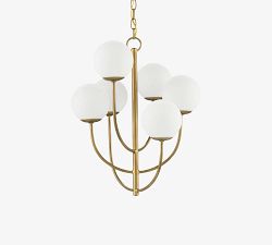 Deanne Glass Round 21" Chandelier