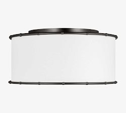Aliana Metal Round Flush Mount (18.5")