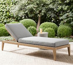 Ayla Outdoor Single Chaise Lounge