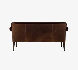 Maribel Roll Arm Leather Sofa (30")