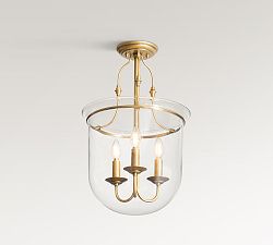 Oxford Glass Hundi Semi Flush Mount (14")