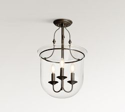 Oxford Glass Hundi Semi Flush Mount (14")