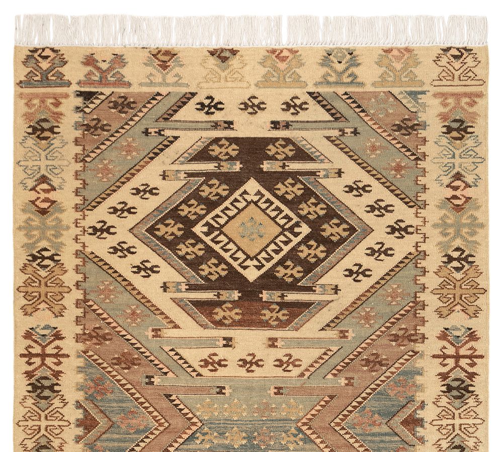 Zola Kilim Flatweave Wool Rug by Pottery Barn